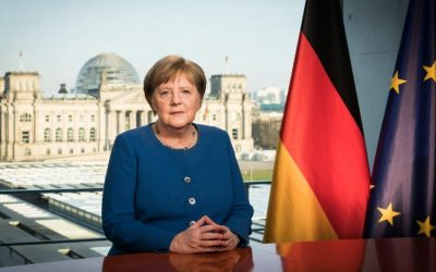 Forbundskansler Angela Merkel har i dag ledet CDU i 20 år