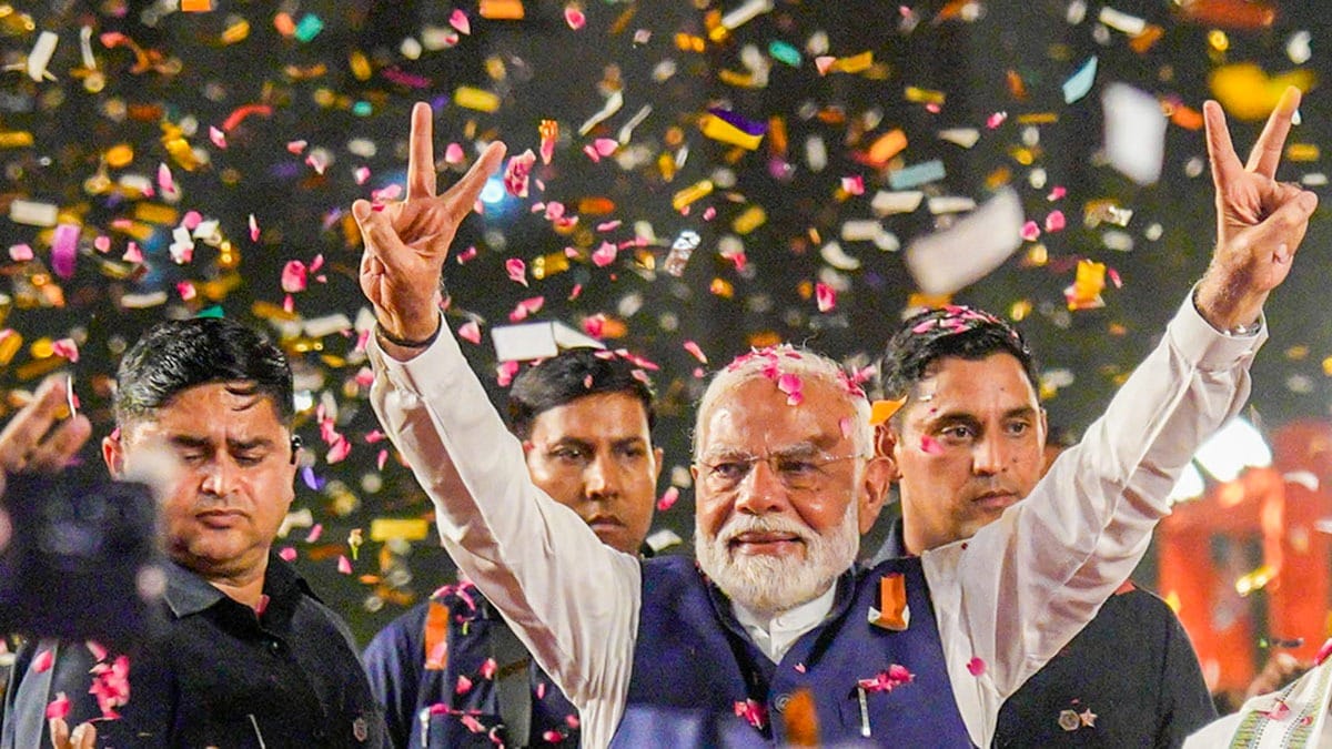 Indian Prime Minister Modi won for the third time, although depending on coalition