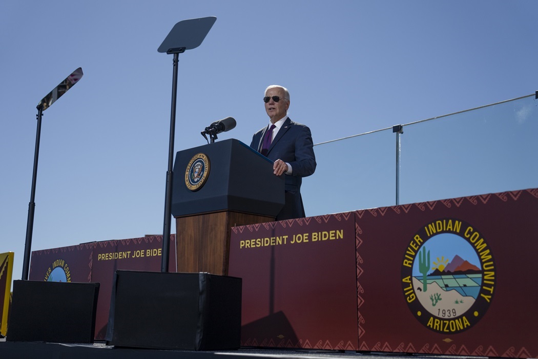 President Biden in election campaign with Indians