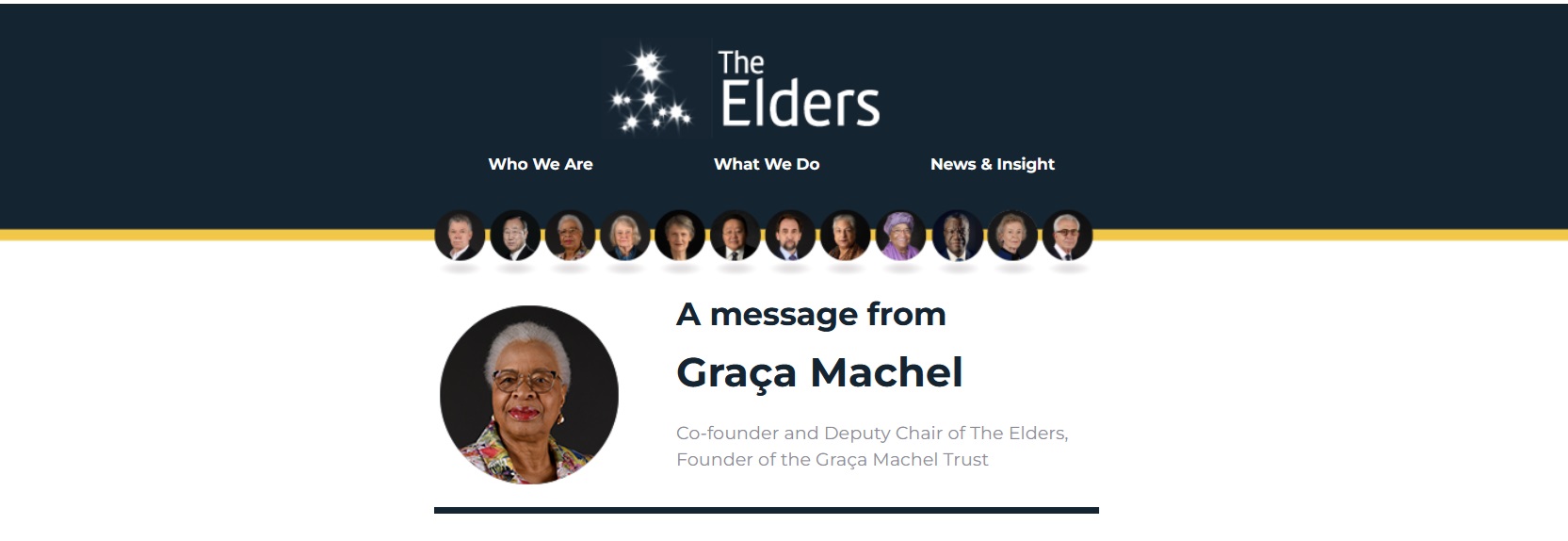 A Message from The Elders