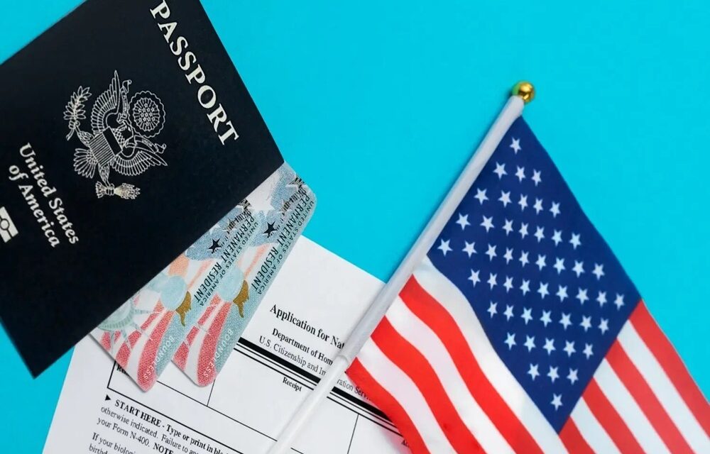 An application for immigration will not be possible if the applicant has not yet set foot on US soil