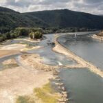 The amount of water in Europe’s major rivers has dramatically decreased due to drought